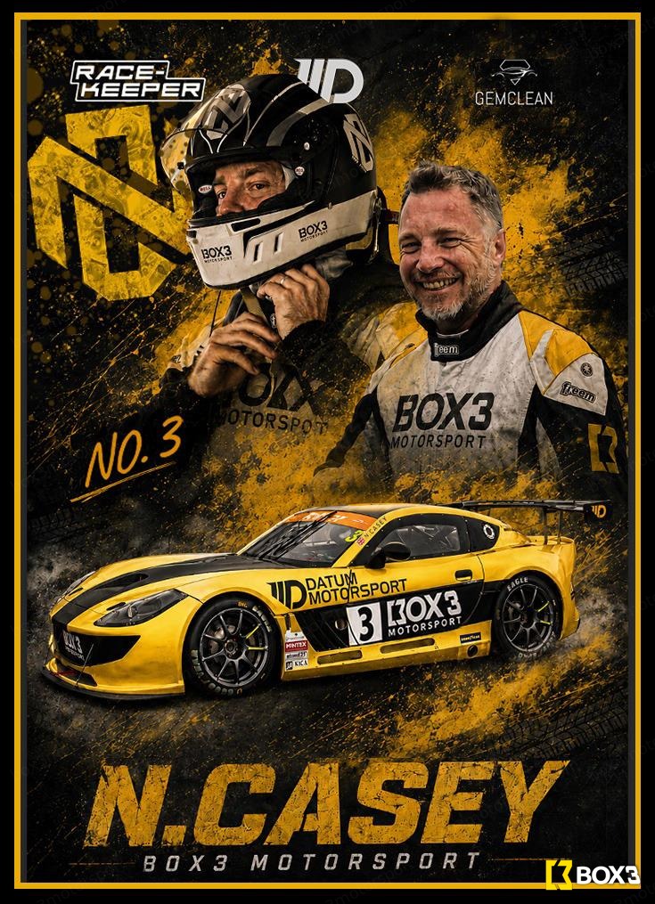 Nick Casey, Box3 Motorsport car 3 — Ginetta G55